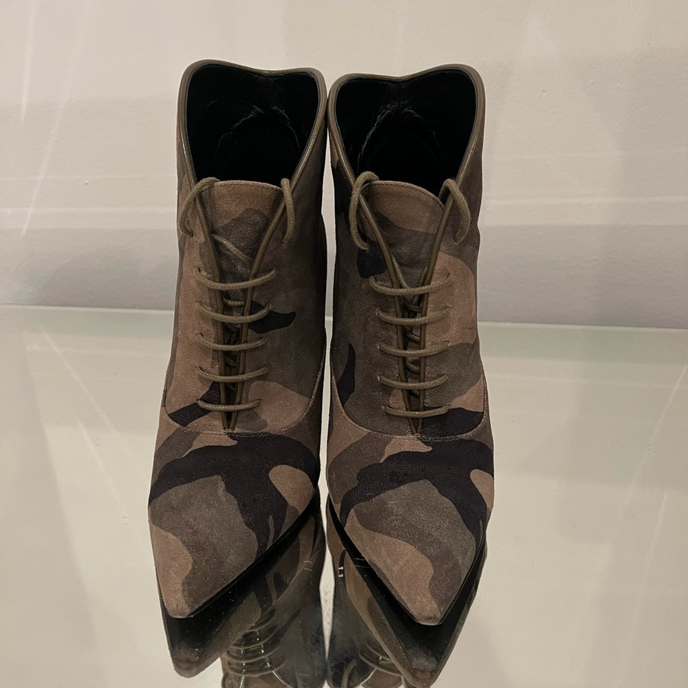 Ankle Boot In Camouflage Patterned Booties - image 1